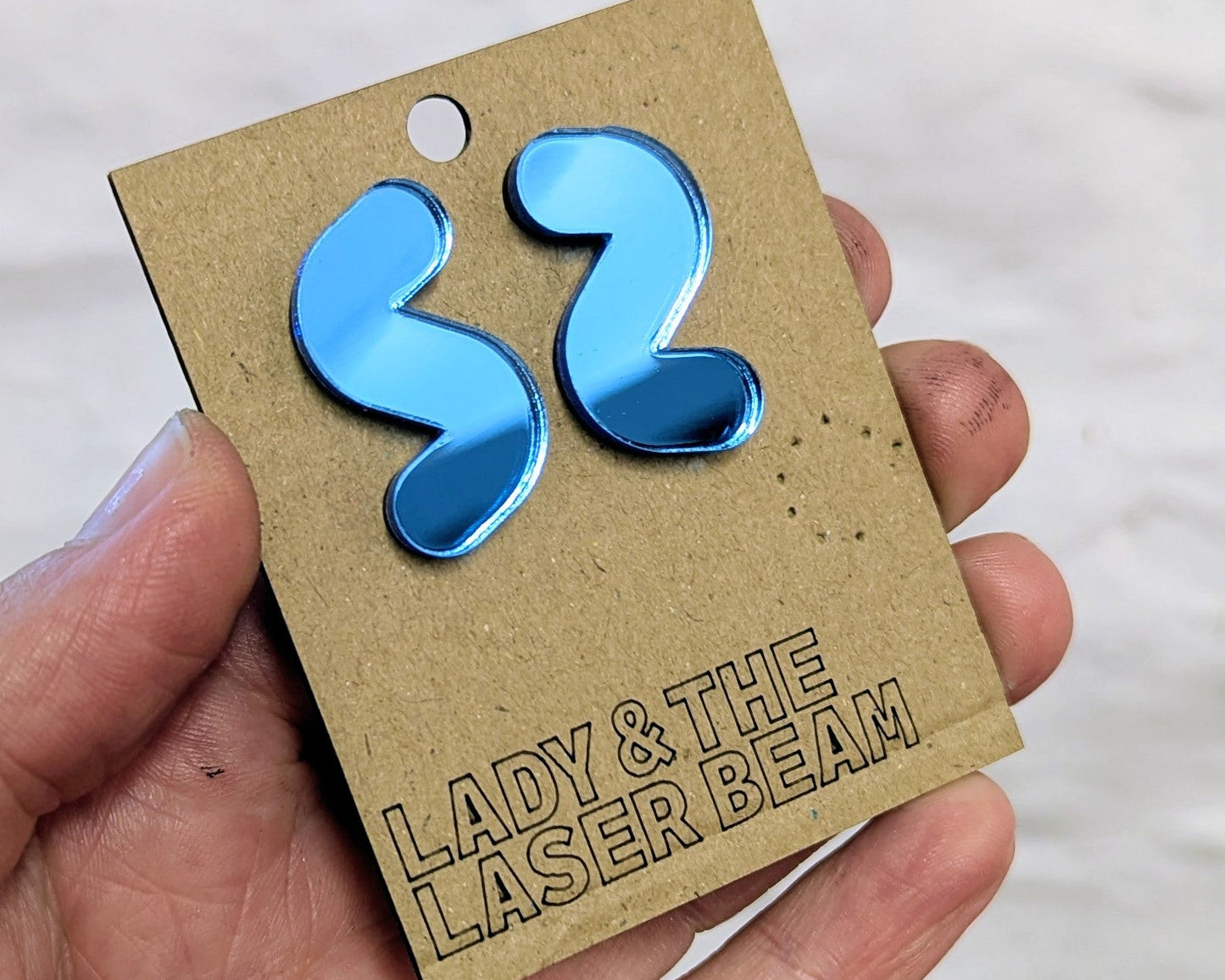 Blue Mirror Squiggle
