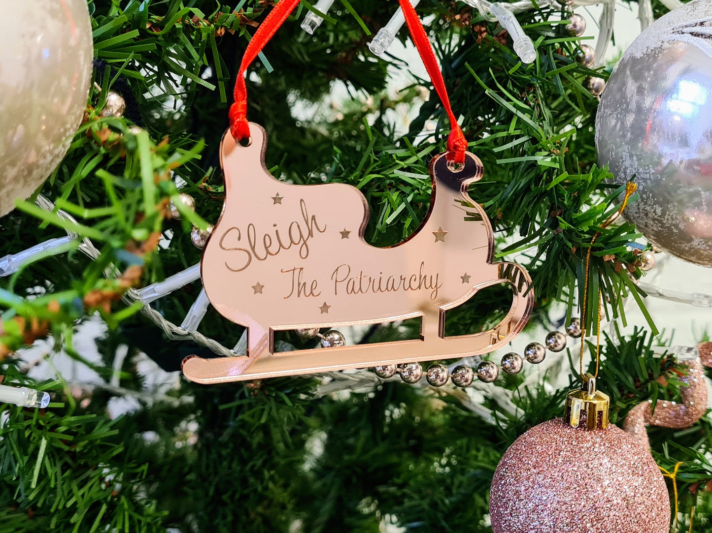 Sleigh The Patriarchy Christmas Decoration