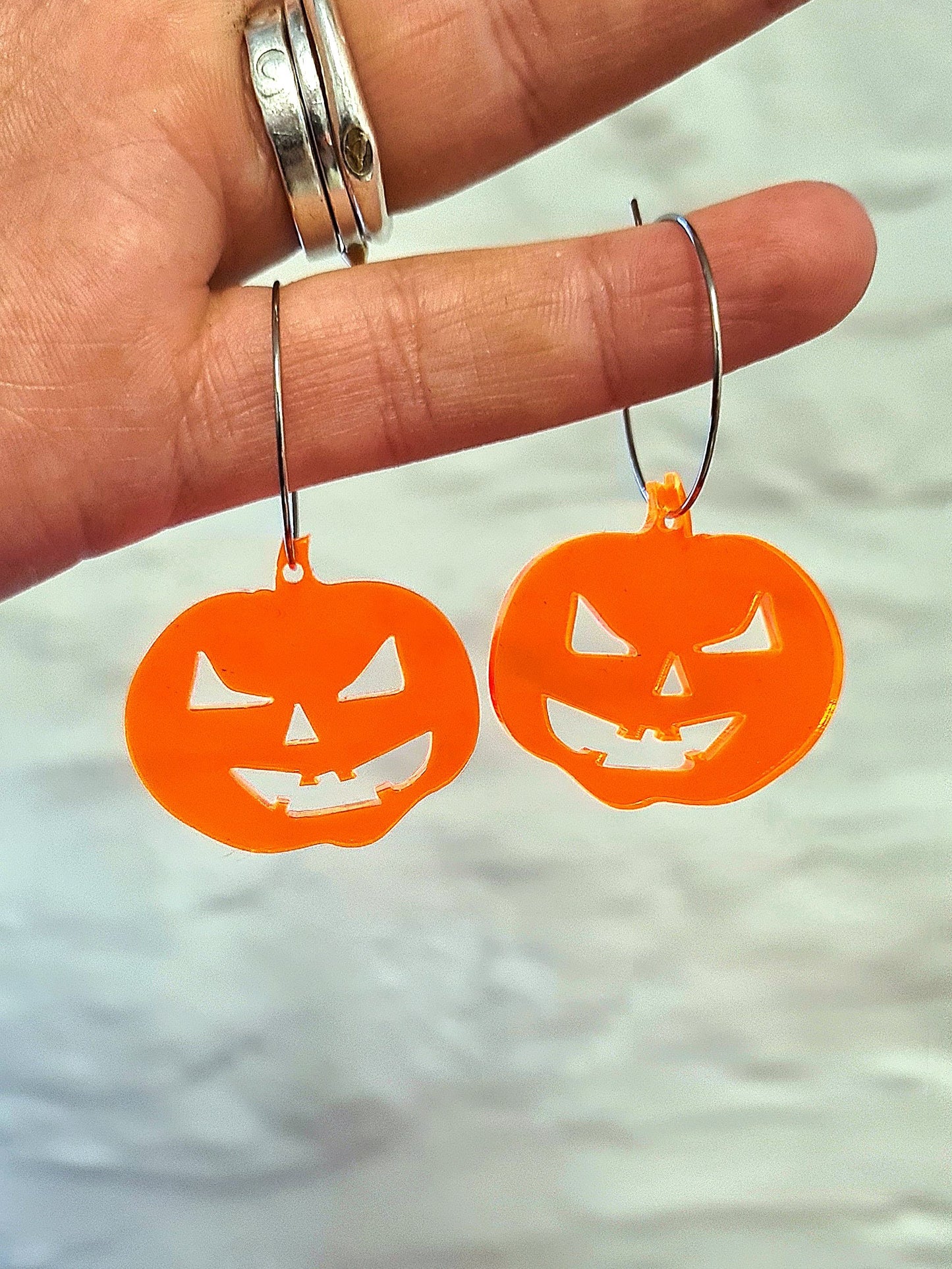 Fluro Pumpkin hoops