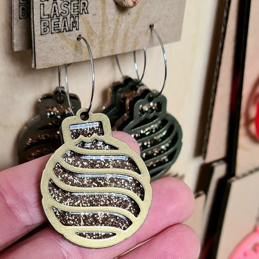 Christmas Bauble earrings