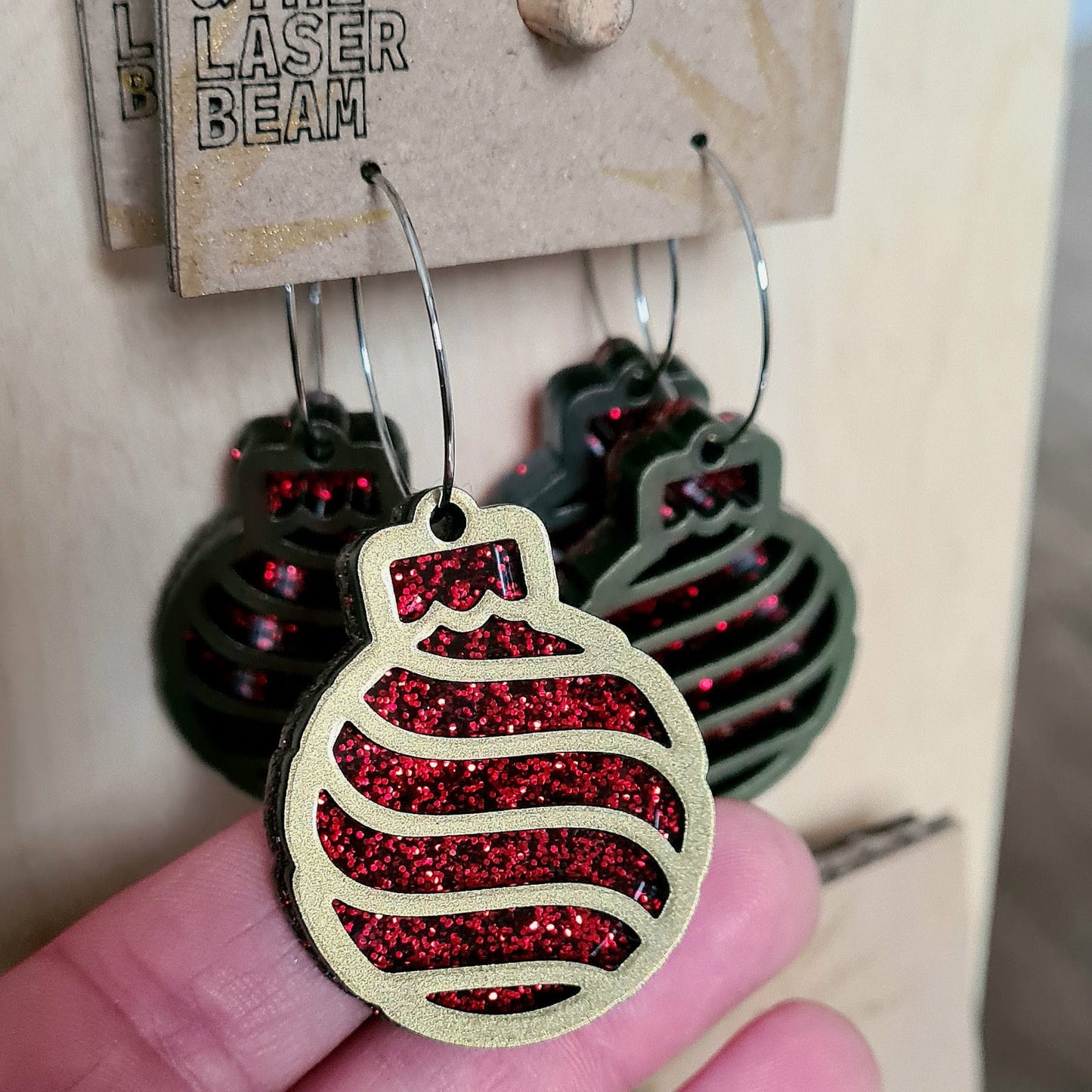 Christmas Bauble earrings