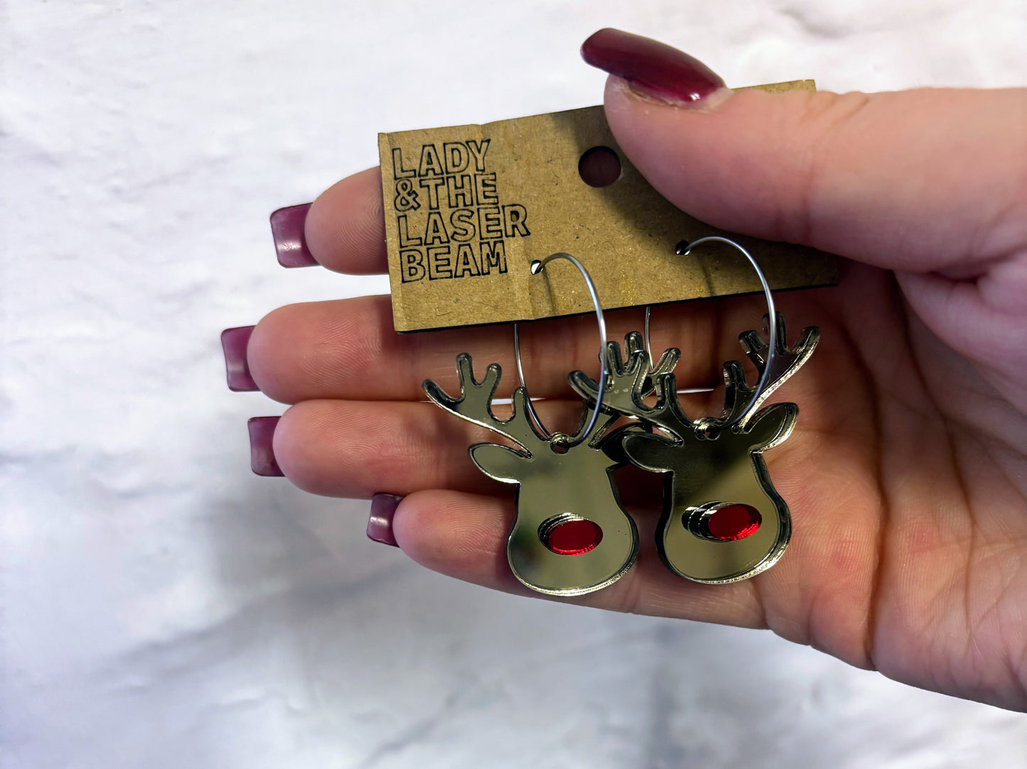 Mirror Reindeer Hoops