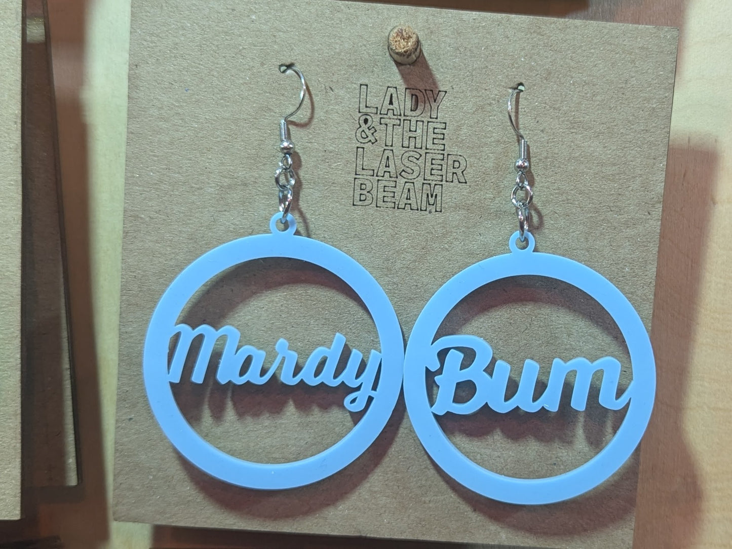 Mardy Bum Earrings - Baby Blue