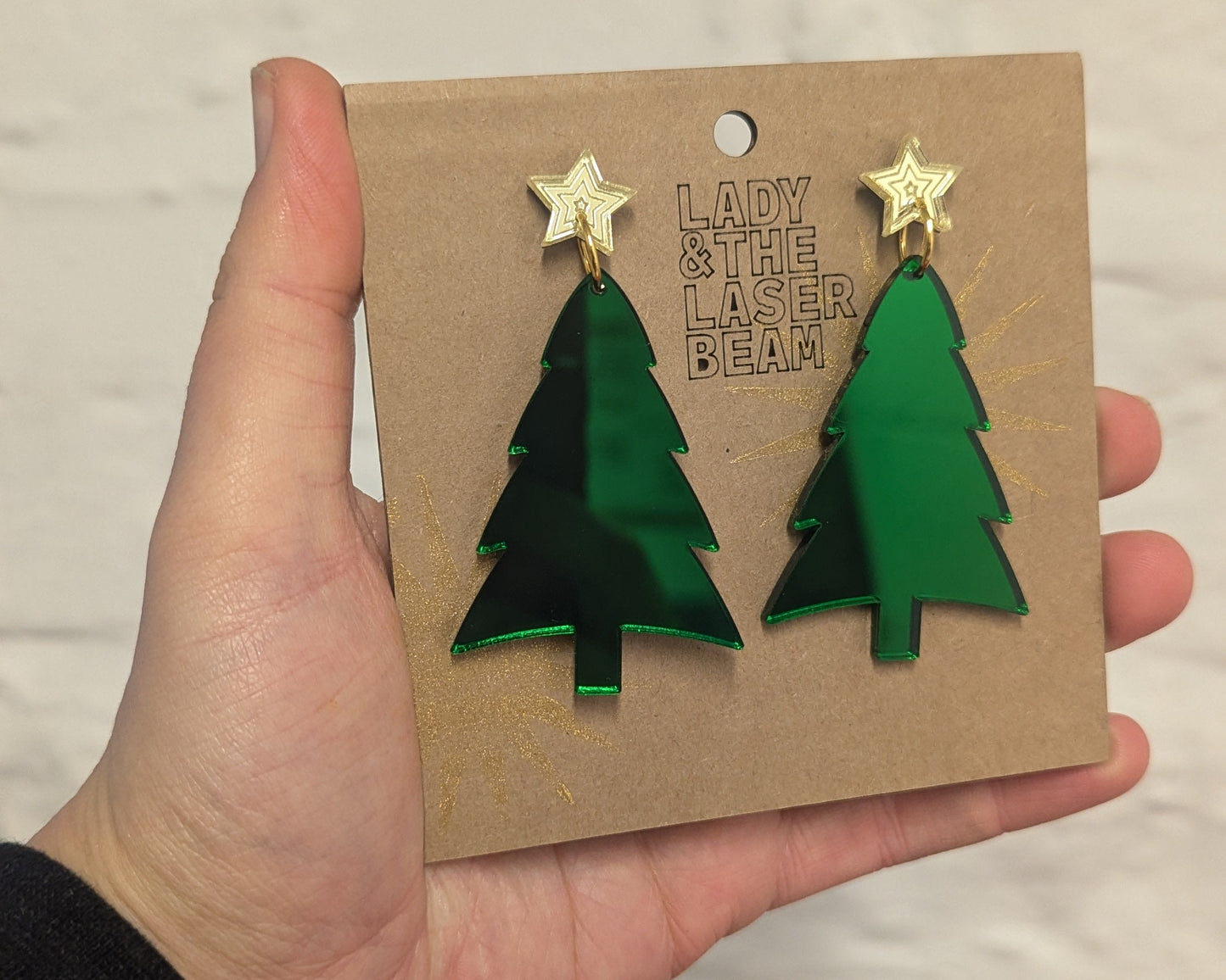 Statement Christmas Tree Earrings
