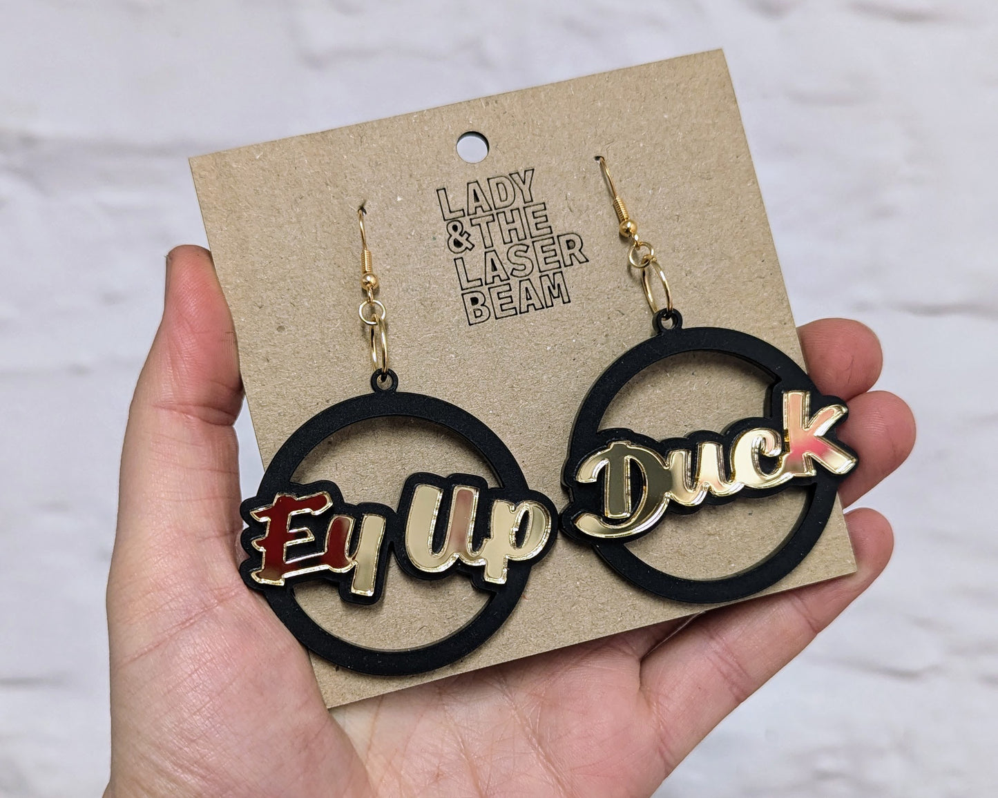 Ey Up Duck - Black and gold