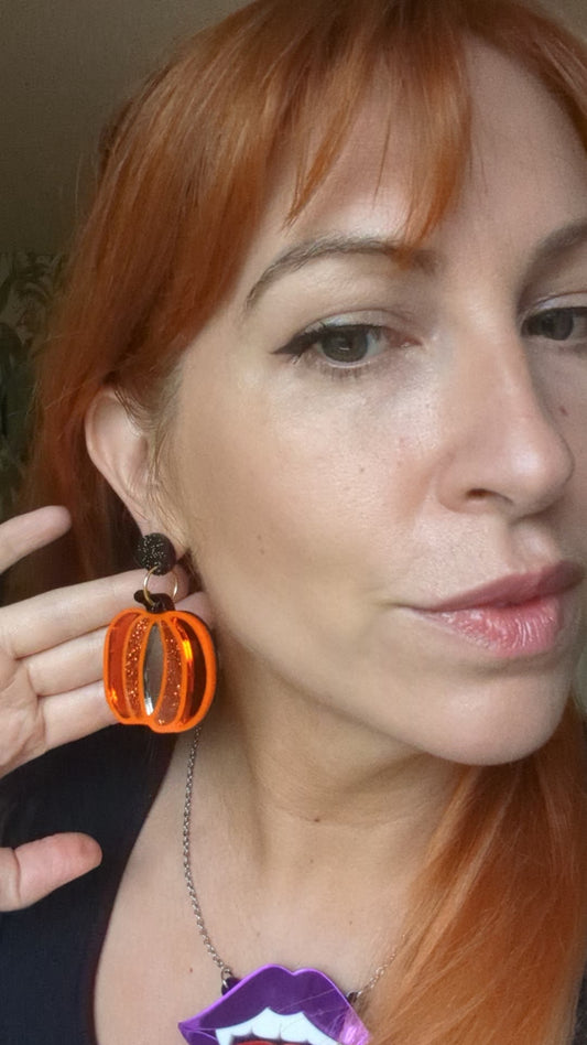 Statement Pumpkin Earrings