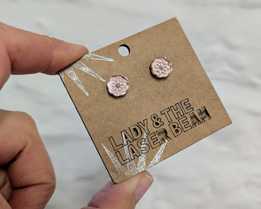 Mirror Spirograph Studs - various colours
