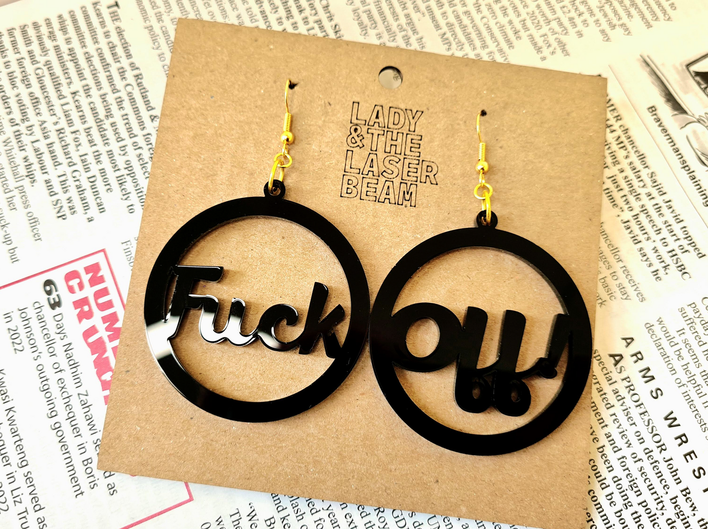 Fuck Off! Earrings