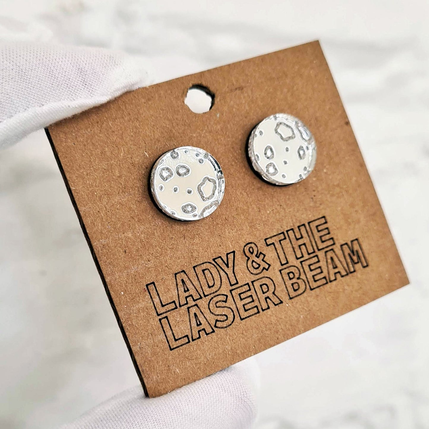 Luna full moon earrings