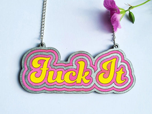 Paint your own necklace. Fuck It.